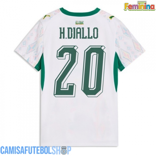 Camisa de time de futebol Senegal Habib Diallo #20 Replicas 1º Equipamento Feminina Mundo 2026 Manga Curta